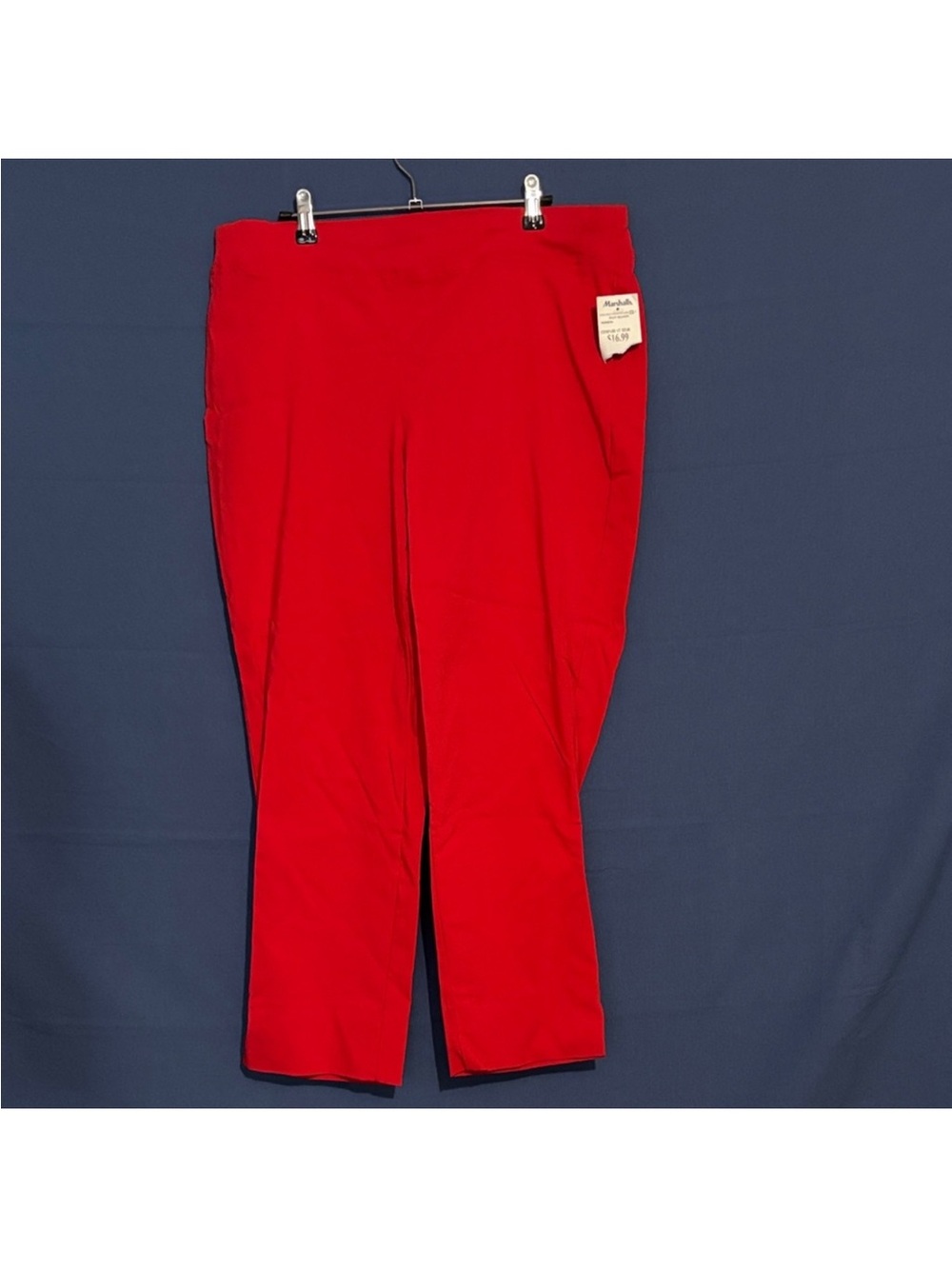Carolina Belle Red Cropped Ankle Pants